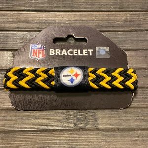 Pittsburgh Steelers NFL Braided Black And Yellow Bracelet New